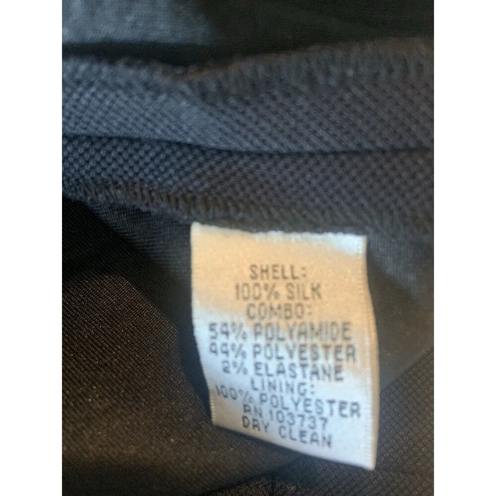 Ali Ro Black Navy Dress Sz 2 Draped Silk Overlay Sheath Stretchy Anthropologie